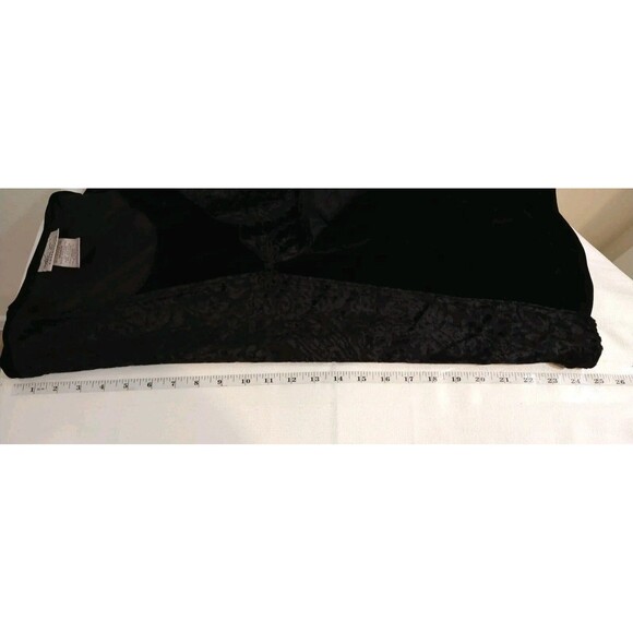 KATHIE LEE COLLECTION WOMANS L VINTAGE BLACK VELVET BURNOUT PAISLEY BLOUSE VEST - Picture 14 of 14